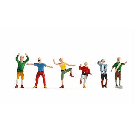 Noch - 15871 - Modélisme Ferroviaire - Alpinistes - 6 Figurines