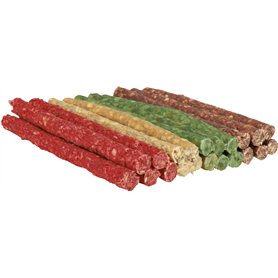 Trixie Munchy Chewing Rolls pour chien - Rouge - Pack de 100