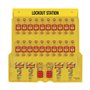 MASTER LOCK Station de Consignation [20 Cadenas] [4 Crochets] [48 Étiquettes] - Sécurité