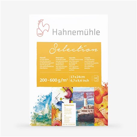 Hahnemühle - Bloc découverte - 17x24cm - 12 feuilles - Grains divers