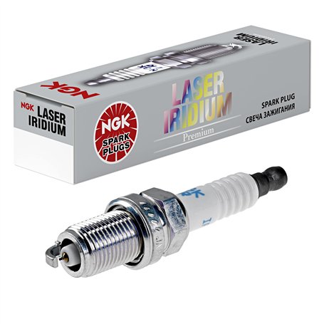 NGK Bougie d'allumage 4589 Électrode centrale à l'iridium 1-électrode de masse Antiparasitage 5kOhm avec siège à garniture plate