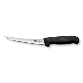 Victorinox Fibrox Couteau à désosser, Couteau de cuisine tranchant pour viande et poisson, 15 cm, Lame incurvée, Flexible, Inox, Victorinox Fibrox Couteau à désosser