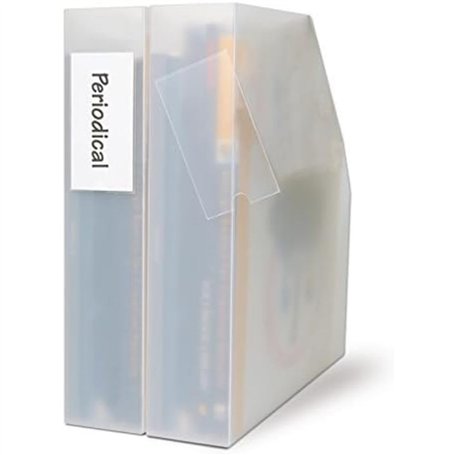 3L - Porte-étiquettes adhésifs anti reflet - 19 x 75 mm - pochette de 16