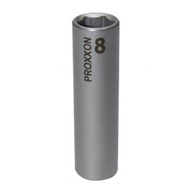 PROXXON 2223774 Douille Largo Hex 1/4" 8 mm, Argent/Vert PROXXON 2223774 Douille Largo Hex 1/4" 8 mm