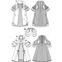 Burda B2447 Patron de Couture Robe Rococo 19 x 13 cm, 36-52, BLANC