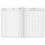 1010161 Carnet de comptes de ménage (papier cartonné brillant avec forme de dépenses A5 148 x 210 mm, 40 – Bleu