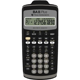 Texas Instruments BA-II-Plus Calculatrice financière 10 chiffres Mémoire 10 Mo