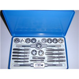 Toolzone Set de 24 pièces - tarauds et filières - UNF (AF) - UNC