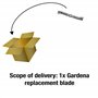 Lame de rechange de Gardena : lame pour tondeuse électrique PowerMax 36 E, revêtement par poudre, accessoires d'origine Gardena 