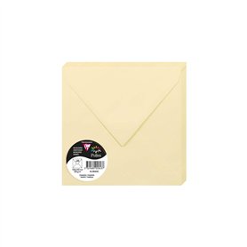 Clairefontaine 5843C - Paquet de 20 Enveloppes Gommées - Format Carré 16
