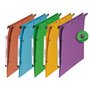 L'OBLIQUE 37699 Dossier suspendu Azv Ultimate Carte Kraft 240 g Armoire Entraxe 330 mm H275 mm Fond V Boîte de 10 Couleurs Assor