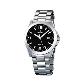 Montre FESTINA pour Homme F16376/4 Acero Clasico Boîtier en Acier Inoxydable Gris Bracelet en Acier Inoxydable Gris