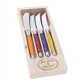 Laguiole Jean Dubost 97455 Mini Coffret 4 Tartineurs ABS Fruités Mixés