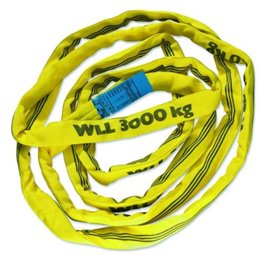Braun 30031RS Câble de traction avec gaine en polyester capacité de charge 3 000 kg Jaune 3 m