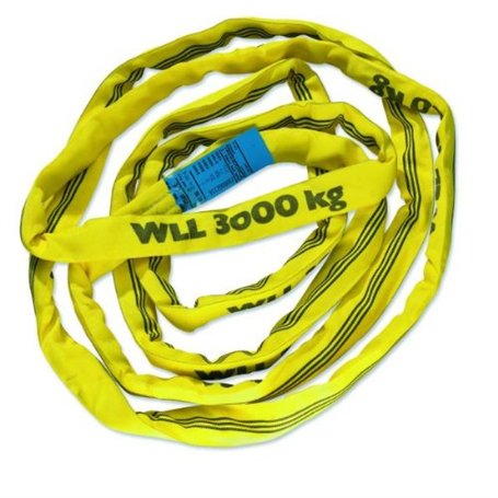 Braun 30031RS Câble de traction avec gaine en polyester capacité de charge 3 000 kg Jaune 3 m