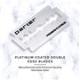 Parker Safety Razor Parker 96R - manche long sécurité papillon ouvert rasoir et 5 Parker Double Premium Platinum bord Razor Blad