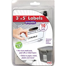 Jokari 48037 - Kit de Demarrage - Grandes Étiquettes Polyvalentes - Effaçable avec 10 Étiquettes