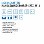 PROFI Taraud M12 set HSSG 3 pièces, Taraud
