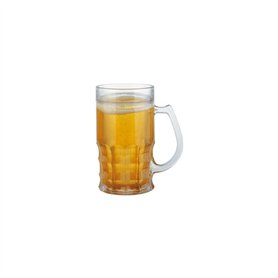 MIK funshopping Chope isotherme double paroi Trompe-l'oeil Bière Jaune orange translucide et transparent D13