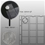 Prophila Reliure pour des Monnaies avec 4 Feuilles pour 110 pièces de Monnaie Noir
