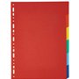 Exacompta - Réf. 2006E - Intercalaires en carte coloris vifs recyclée 220g/m2 avec 6 onglets neutres - Format à classer A4 - Dim