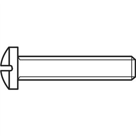Vis à tête bombée TOOLCRAFT 815470 100 pc(s) M4 10 mm tête bombée cruciforme Philips acier N/A