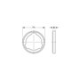 Grohe 27180000 Rainshower Cale d'épaisseur
