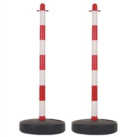 Perel Set avec poteaux de balisage en PVC