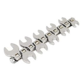 Sealey Siegen S0866 Ensemble de 10 clés plates à fourche patte d'oie 3/8" empreinte mesure