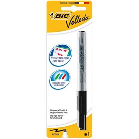 BIC Velleda 1741 Feutre Effaçable à Sec - Noir