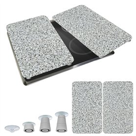 WENKO Plaque de Recouvrement Universelle Mod. Granit, réglable en hauteur pour tout type de cuisinière, planche à découper et pr WENKO Plaque de Recouvrement Universelle Mod. Granit