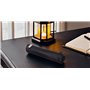 Alassio 43041 Trousse ronde en cuir nappa avec fermeture éclair Noir env. 19 x 3,5 cm