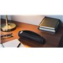 Alassio 43041 Trousse ronde en cuir nappa avec fermeture éclair Noir env. 19 x 3,5 cm