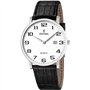 Festina Montre pour Homme F16476/1 Correa Clasico Boîtier en Acier Inoxydable Gris Bracelet en Cuir Noir