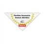 GEOtec GEOflex Équerre géométrique en plastique 16 cm Transparent
