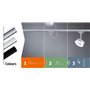 Paulmann 60055 Abat-jour en verre blanc