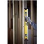 STANLEY 1-43-524 Niveau 60 cm - Gamme FATMAX - Structure en Aluminium Renforcé- 3 Fioles Haute Visibilité - 2 Semelles Usinées -