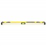 STANLEY 1-43-524 Niveau 60 cm - Gamme FATMAX - Structure en Aluminium Renforcé- 3 Fioles Haute Visibilité - 2 Semelles Usinées -