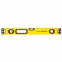 STANLEY 1-43-524 Niveau 60 cm - Gamme FATMAX - Structure en Aluminium Renforcé- 3 Fioles Haute Visibilité - 2 Semelles Usinées -