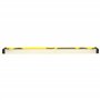 STANLEY 1-43-524 Niveau 60 cm - Gamme FATMAX - Structure en Aluminium Renforcé- 3 Fioles Haute Visibilité - 2 Semelles Usinées -