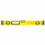 STANLEY 1-43-524 Niveau 60 cm - Gamme FATMAX - Structure en Aluminium Renforcé- 3 Fioles Haute Visibilité - 2 Semelles Usinées -