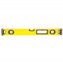 STANLEY 1-43-524 Niveau 60 cm - Gamme FATMAX - Structure en Aluminium Renforcé- 3 Fioles Haute Visibilité - 2 Semelles Usinées -