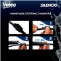 VALEO Silencio Essuie-glace - VR251 Balai d'Essuie-glace Plat 450 mm de Haute Performance, Visibilité Supérieure à 360 Degrés - 