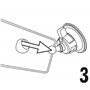 Rétroviseur intérieur 152x54mm ventouse, Taille unique