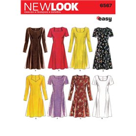 New Look NL6567 Patron de Couture Robe 22 x 15 cm