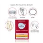 Connoisseurs Kit de Nettoyage Polyvalent pour Bijoux | Nettoyant pour Bijoux avec Chiffon de Polissage Or et Argent | Chiffon de