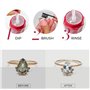 Connoisseurs Kit de Nettoyage Polyvalent pour Bijoux | Nettoyant pour Bijoux avec Chiffon de Polissage Or et Argent | Chiffon de