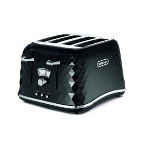 DeLonghi Pf Brillante 4 tranches pain noir de jais DeLonghi Pf Brillante 4 tranches pain noir de jais