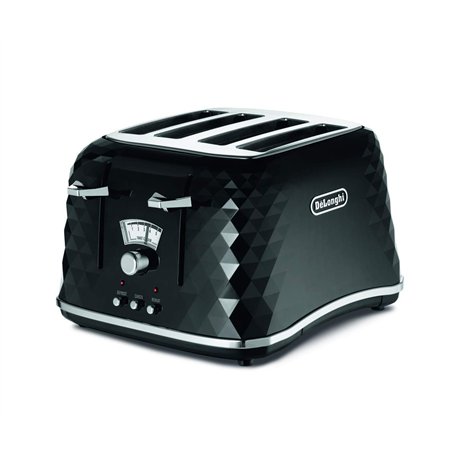 DeLonghi Pf Brillante 4 tranches pain noir de jais