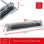 Toolland Coupe-carreaux, manuel, molette 22 mm, longueur de coupe de 600 mm